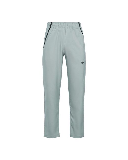 Nike Blue Team Woven Tattingcasual Long Pants for men