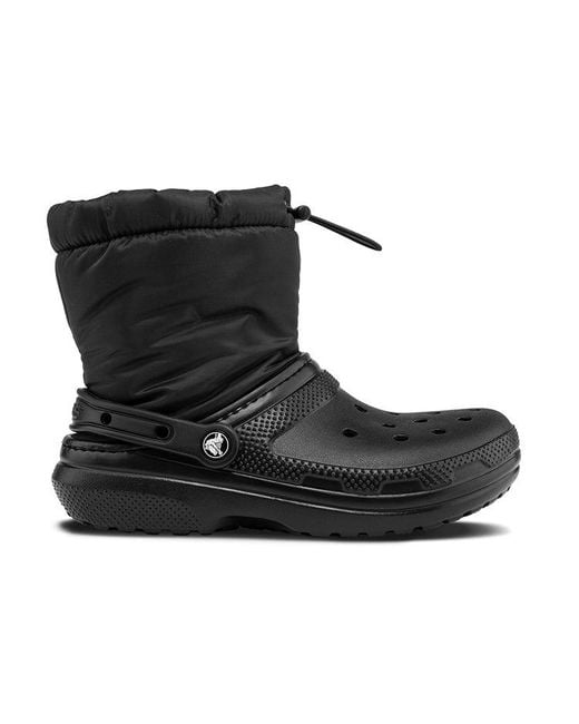 CROCSTM Black Classic Lined Neo Puff Boots for men