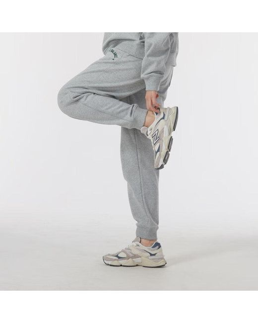 New Balance Gray (Wmns) Wordmark Logo Jogging Pants