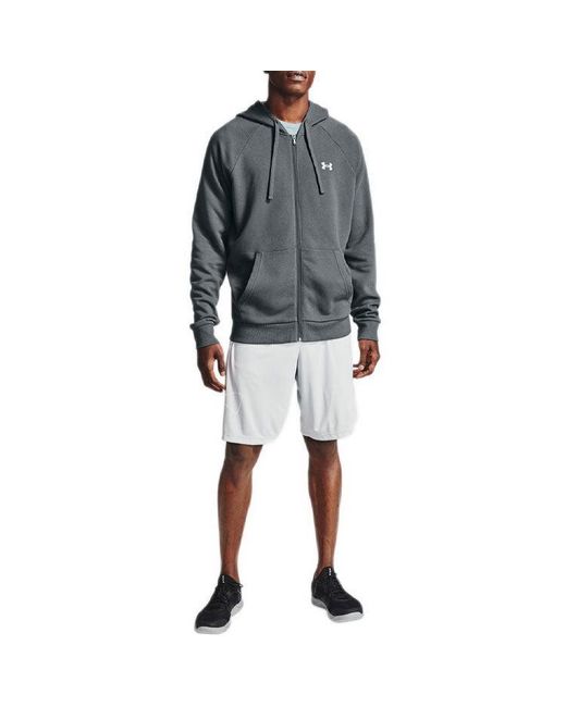 Under Armour Blue Casual Sports Hooded Logo Long Sleeves Jacket for men