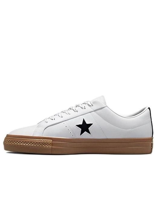 Converse White One Star Pro Low Dark Gum' for men