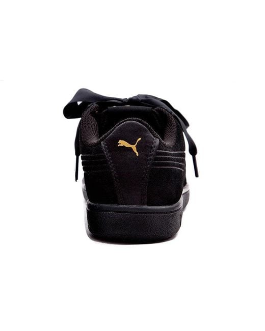 PUMA Black (Wmns) Vikky Ribbon Satin