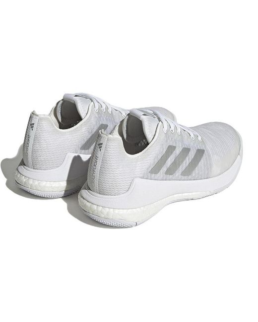 Adidas White (Wmns) Crazyflight Shoes Metallic'