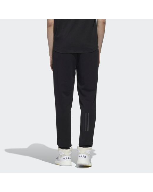 Adidas Black Neo Fav Nn Tp 1 Logo Knit Bundle Feet Sports Pants for men