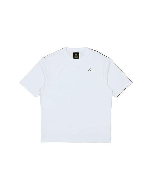 Nike X Union A Crossover Jordan Back Fu Print Sports Short Seeve Us Edition White for men