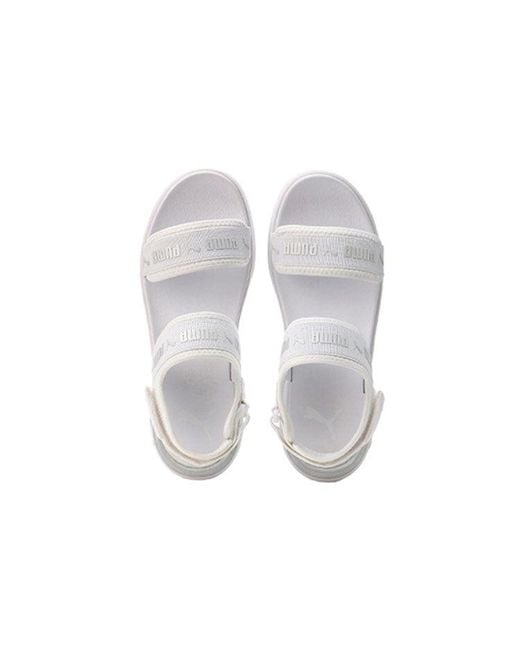 PUMA White (Wmns) Sportie Sandal Metallic'
