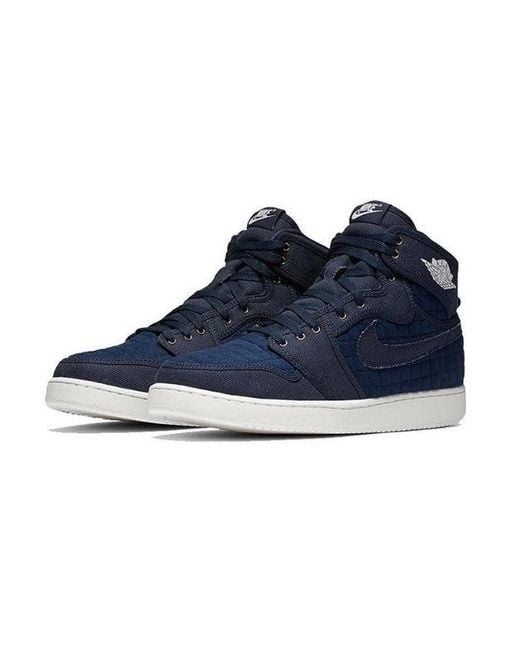 Nike Blue 1 Ajko High Og Canvas 'Obsidian' for men