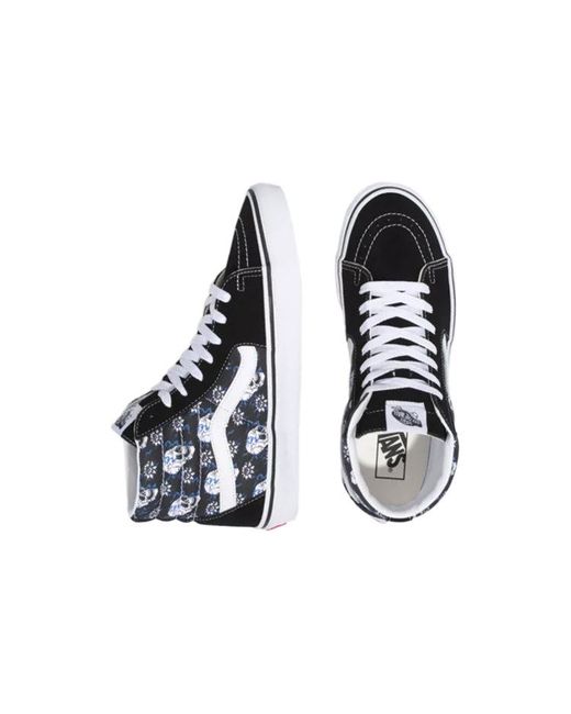 Vans Blue Sk8-Hi 'Flash Skulls' for men