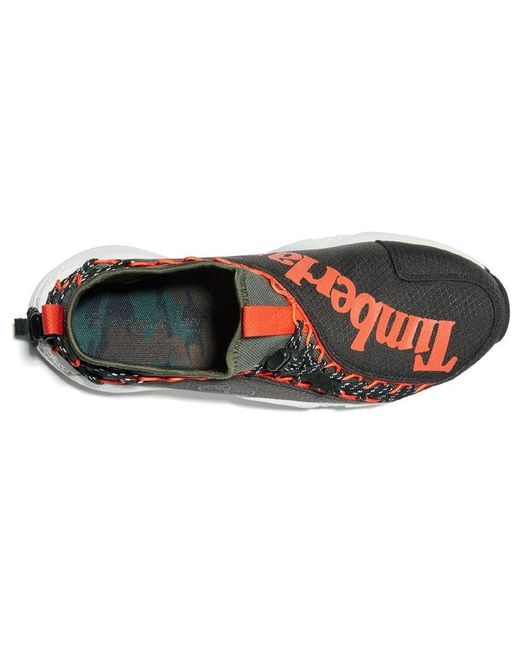 Timberland Black Ripcord Fabric Sneakers for men