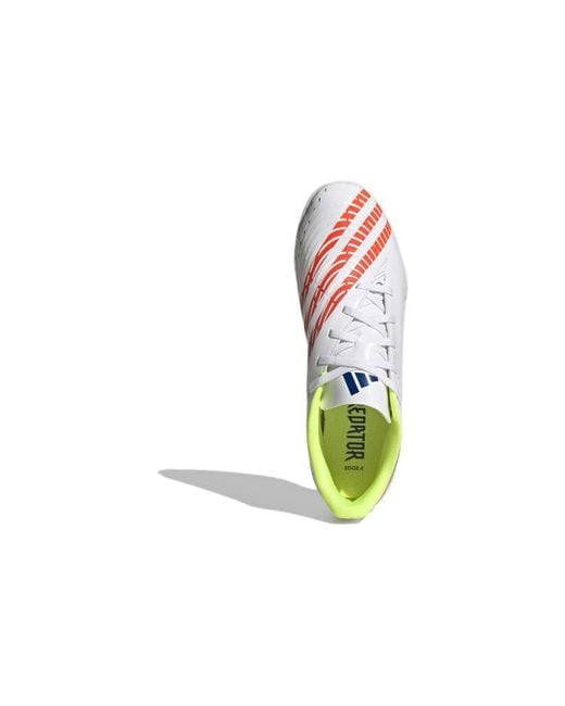 Adidas White Predator Edge.4 Tf for men