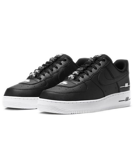 Nike Black Air Force 1 '07 Lv8 'Double Air Pack for men