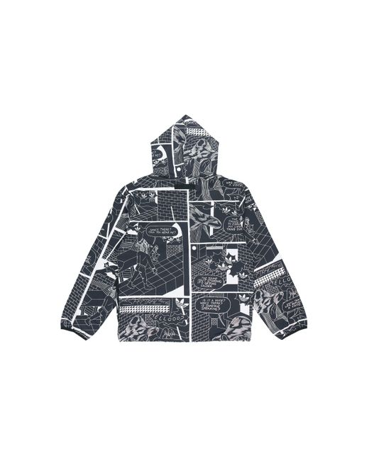 Adidas Blue Originals R.Y.V. Graphic Windbreaker For for men
