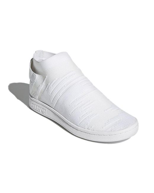 Adidas White (Wmns) Stan Smith Sock Primeknit 'Triple'