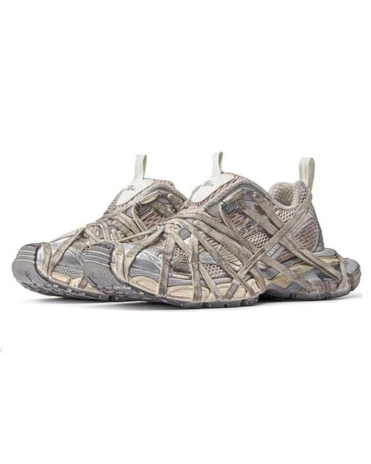 Balenciaga Gray 3Xl Extreme Lace Sneakers 'Light Mesh And Polyurethane' for men