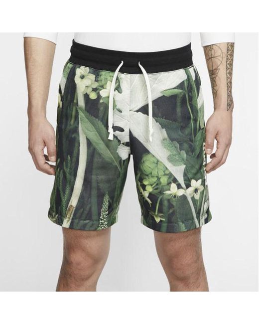 Nike Green Sportswear Jdi Floral Umni Short For for men