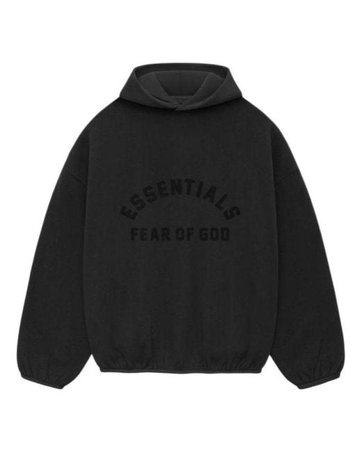 Fear Of God Black Nylon Fleece Hoodie for men