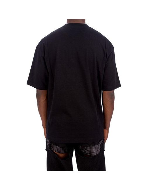 Balenciaga Black Crest Logo T-Shirt for men