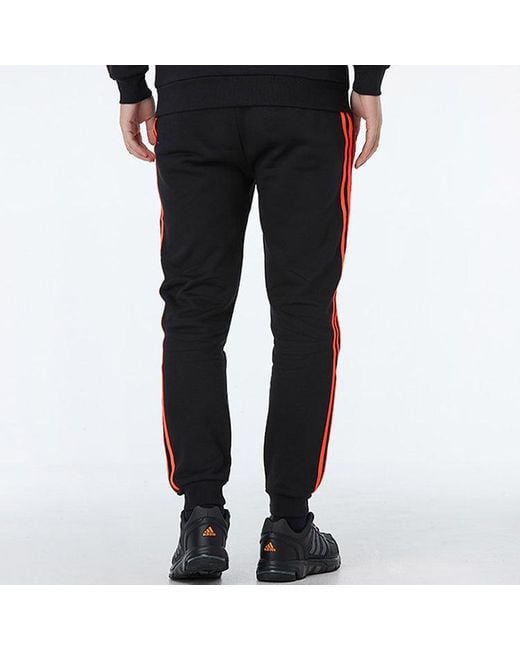 Adidas Black Stay Warm Windproof Casual Knit Long Pants for men