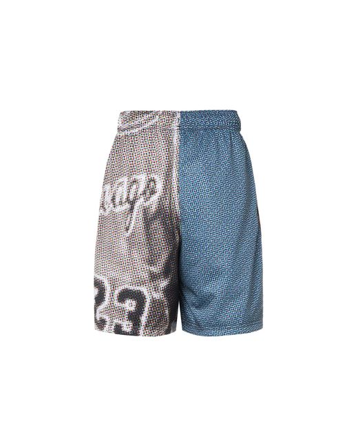 Nike Blue Flight Heritage Pattern Printing Lacing Shorts for men