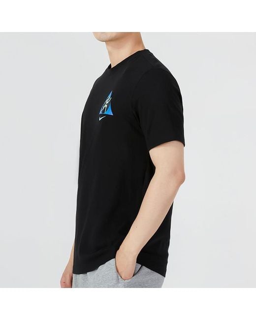 Nike Black Logo Printing Casual Short Sleeve T-Shirt for men