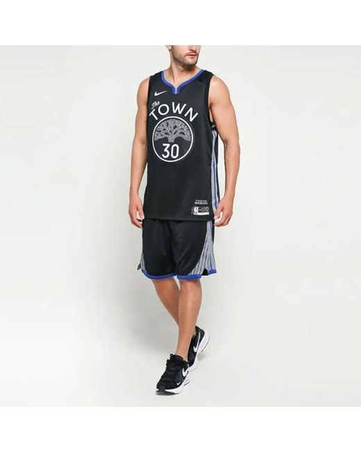 Nike Green Nba Sw 19-20 Basketball Nba Golden State Warriors Swingmen Shorts for men