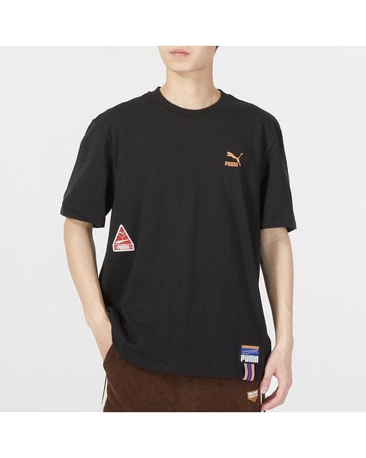 PUMA Black Sportswear Logo Tee for men