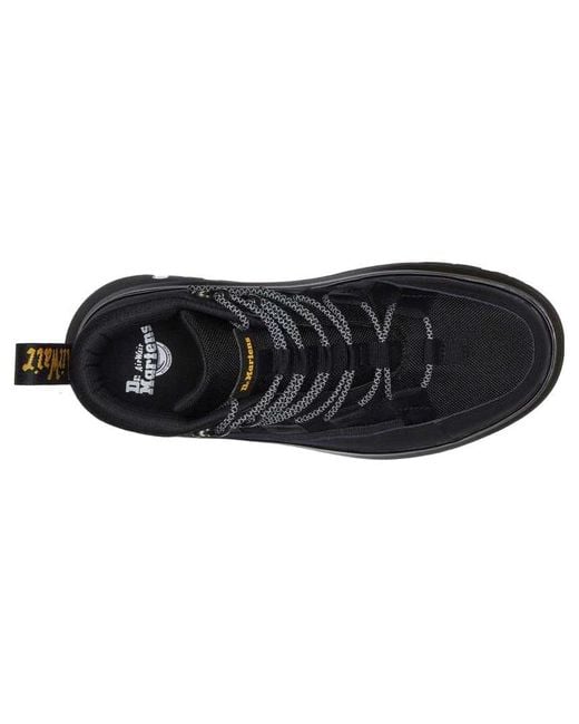 Dr. Martens Black Boury Leather Casual Boots