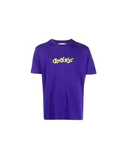 Off-White c/o Virgil Abloh Purple Opposite Arrow Slim T-Shirt for men