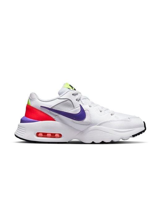 Nike White Air Max Fusion Amd Burst Crimson' for men