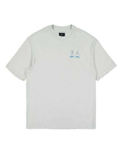 Nike White X Union Crossover Solid Color Breathable Logo Round Neck Short Sleeve Us Edition for men