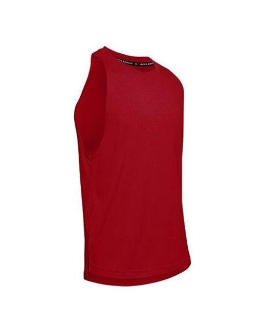 Under Armour Red Baseline Tank Top for men