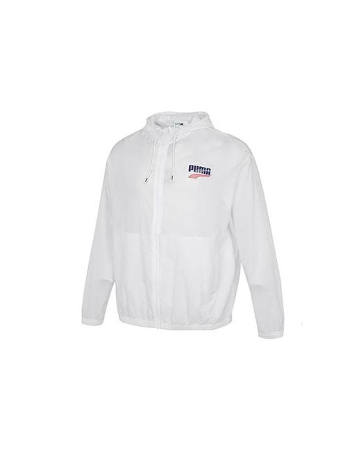 PUMA White Decor 8 Lightweight Woven Jacket for men