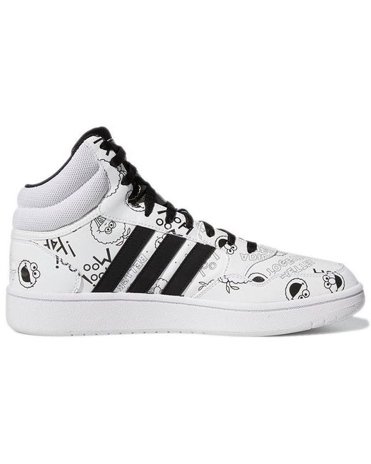 adidas Neo Hoops 3.0 Mid 'white Black' for Men | Lyst