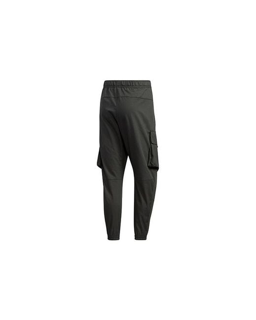 Adidas Black Th Pnt Cargo Pocket Woven Bundle Feet Casual Long Pants for men
