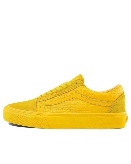 Vans Yellow Old Skool Vlt Lx 'Croc Skin for men