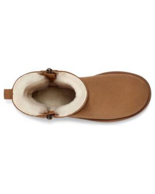 Ugg Brown (Wmns) Classic Short Zip 'Light'