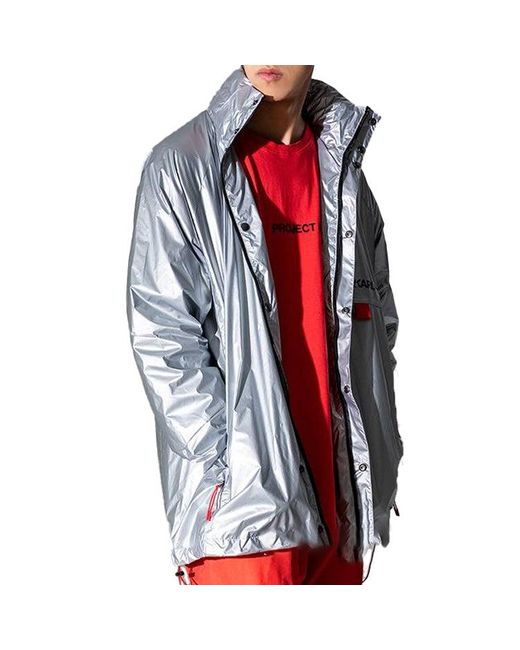 PUMA Gray Zipper Woven Sports Jacket for men