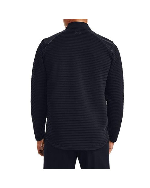 Under Armour Black Golf Sports Zipper Coat for men