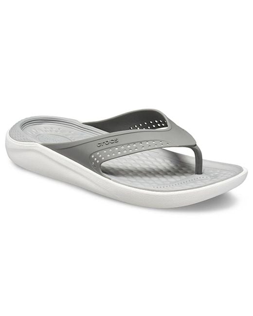 CROCSTM Gray Literide Beach Slippers for men