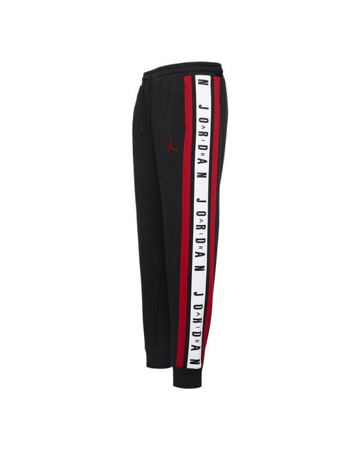Nike Red Logo Splicing Fleece Lined Stay Warm Bundle Feet Sweatpants Winter for men