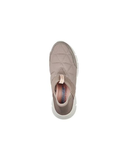 Skechers Gray (Wmns) Bobs B Flex-Mighty Puff 'Wonder Mauve'