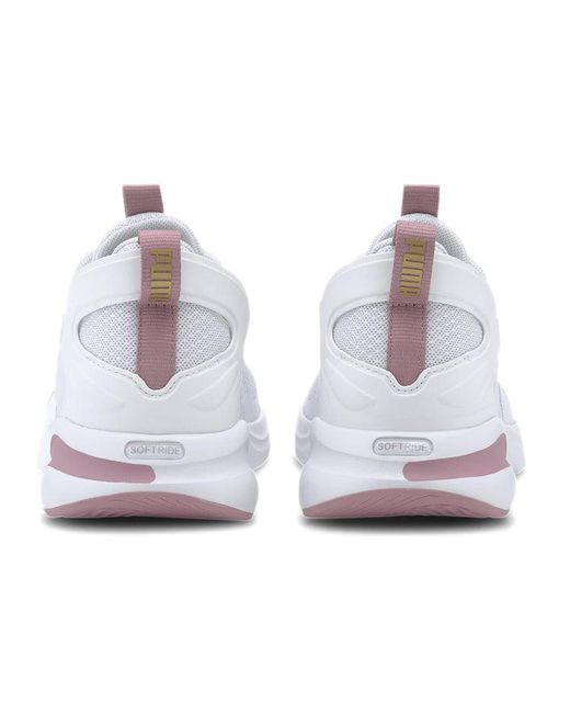 PUMA White Softride Rift Running Shoes