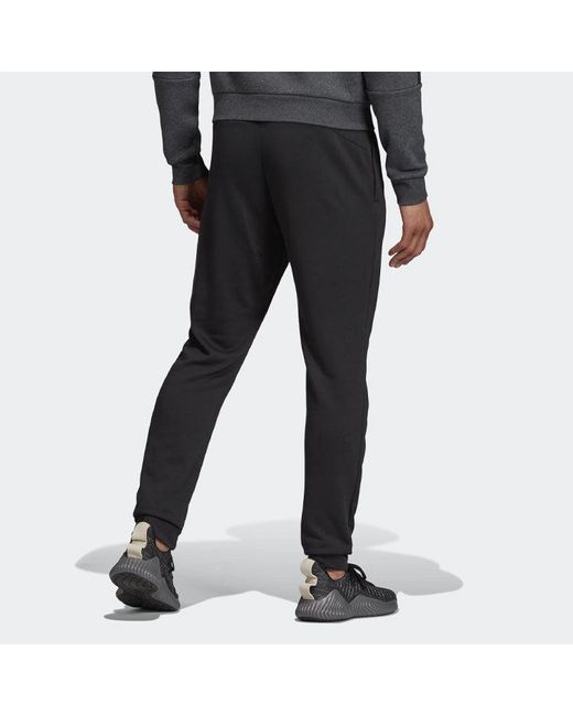 Adidas Black Athleisure Casual Sports Knit Long Pants for men