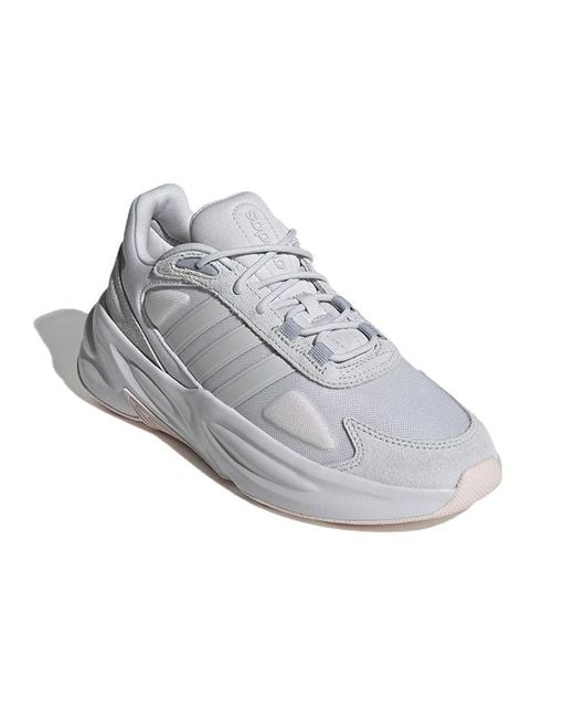 Adidas White (Wmns) Ozelle Cloudfoam Lifestyle Running Shoes 'Dash'