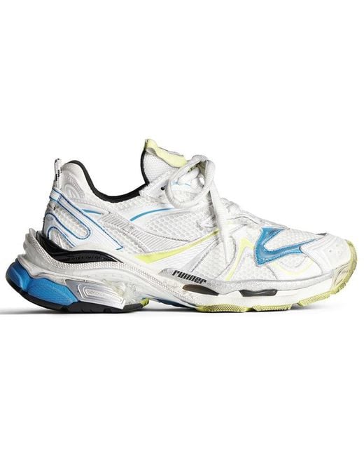 Balenciaga Blue Runner 2.0 Sneakers And Mesh And Polyurethane' for men