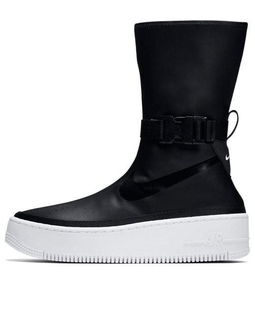 Nike Black (Wmns) Air Force 1 Sage High