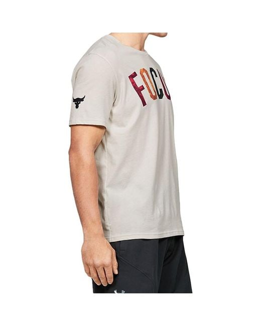 Under Armour White Project Rock Training Sports for men