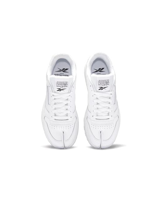 Reebok White Maison Margiela X Classic Leather Tabi for men