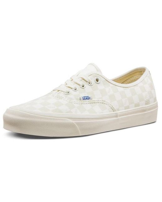 Vans White Authentic Lx 'Tonal Checkerboard' for men