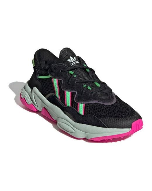 Adidas Black (Wmns) Ozweego Shock Lime'